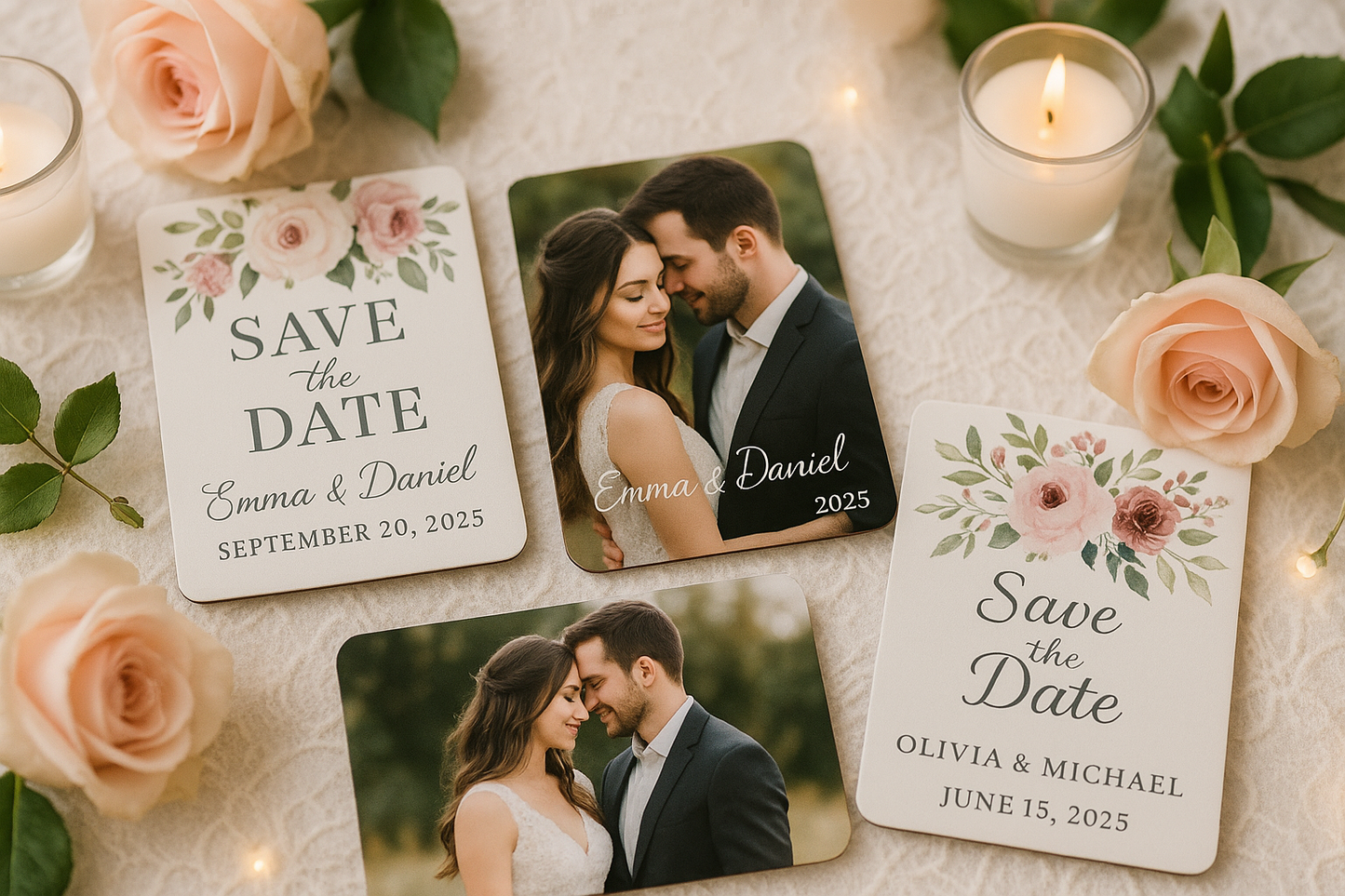 Wedding Photo Magnets Pack