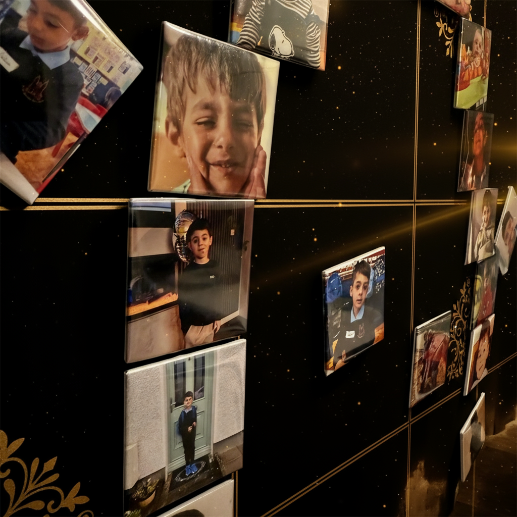 Black Gold Fridge - Photo Magnets