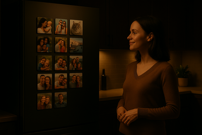 Full kitchen scene with person