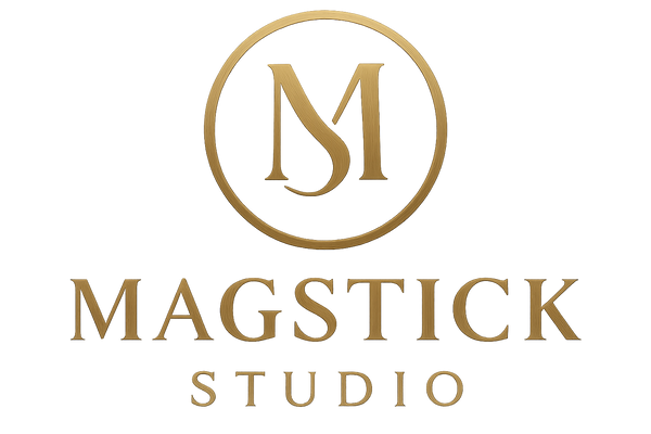Ultra High-Quality Transparent Magstick Studio Logo