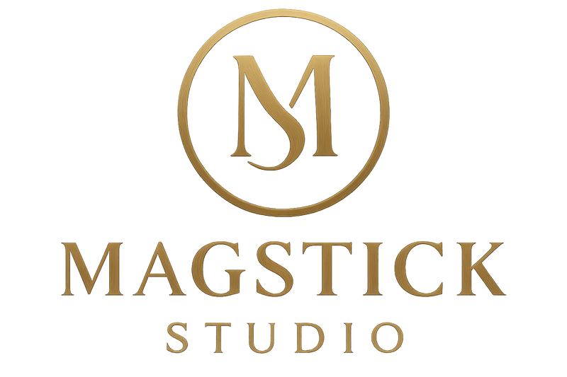 Ultra High-Quality Transparent Magstick Studio Logo
